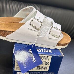 Birkenstock Arizona White Sandals Size 38